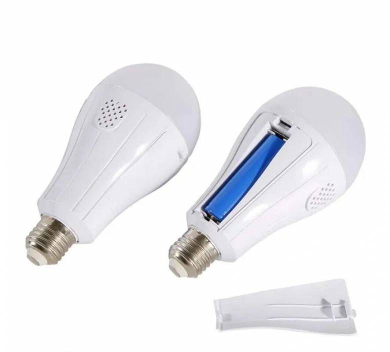 Светодиодная аварийная автономная лампа с аккумуляторами 18650 Led bulb, 20 Вт - фото фото фото 2