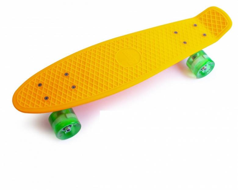 Скейт Penny Boarde Orange Светящиеся колеса (1996208152) - фото фото фото 0