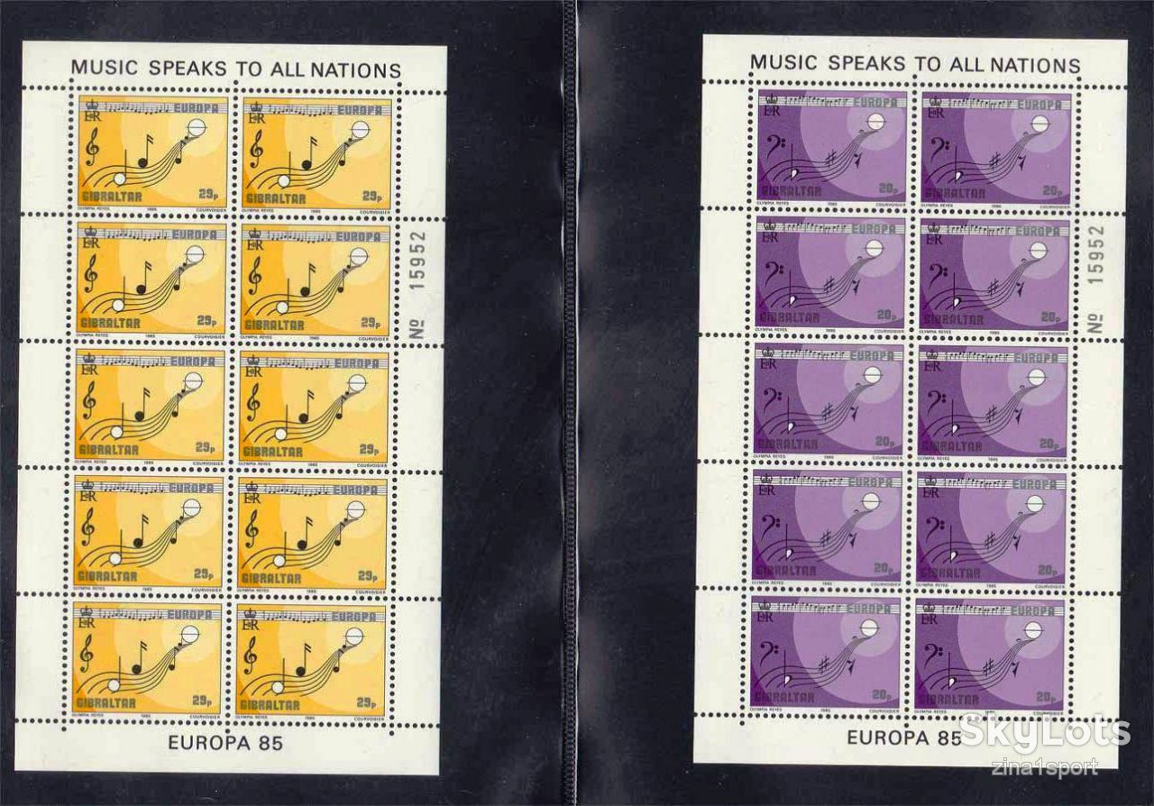 ZM Гибралтар 1985 г  MNH - 2мл - фото фото фото 0