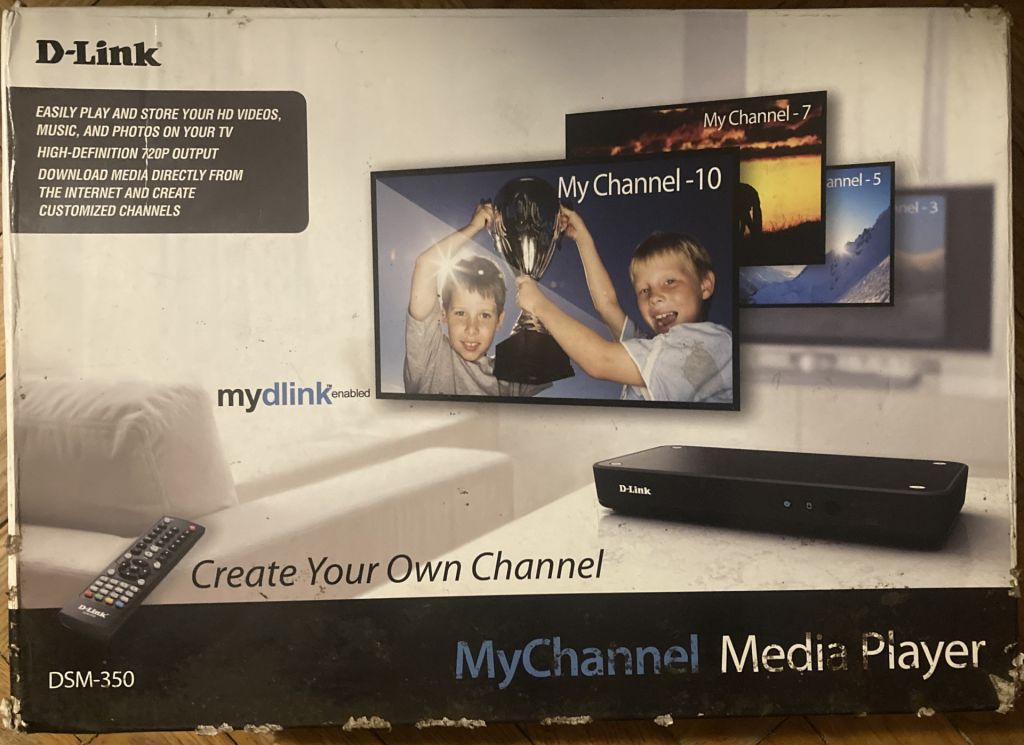 Медиаплеер D-link dsm-350. Новый. Без жесткого диска! - фото фото фото 0
