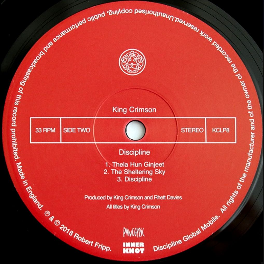 King Crimson - Discipline - 1981.  (LP). 12. Vinyl. Пластинка. Europe. S/S - фото фото фото 3