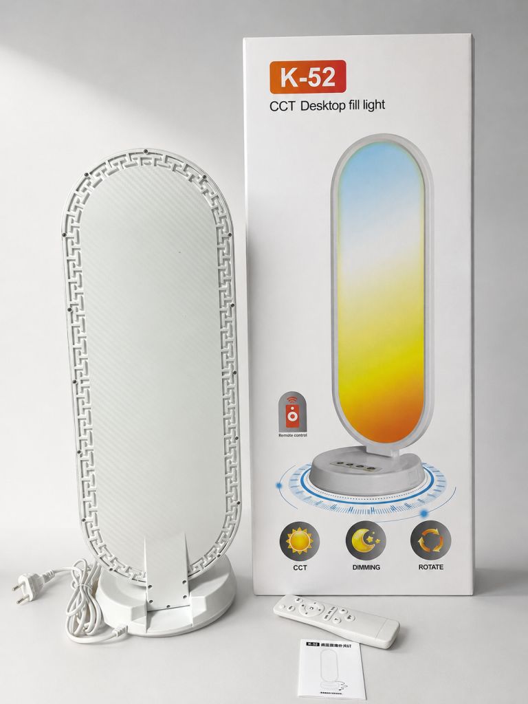 Настільна LED-лампа K-52 з регулюванням яскравості та температури світла 38 Вт + пульт - фото фото фото 2