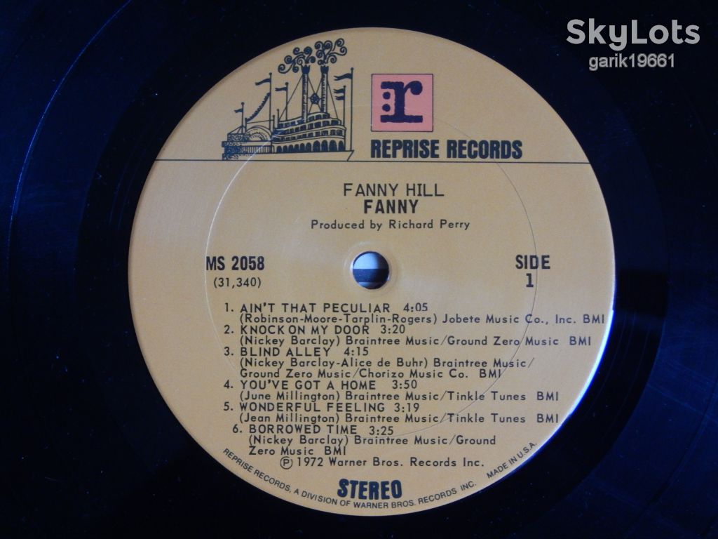 Fanny ‎– Fanny Hill   (Reprise Records ‎– MS 2058, US) EX+/EX+ - фото фото фото 2