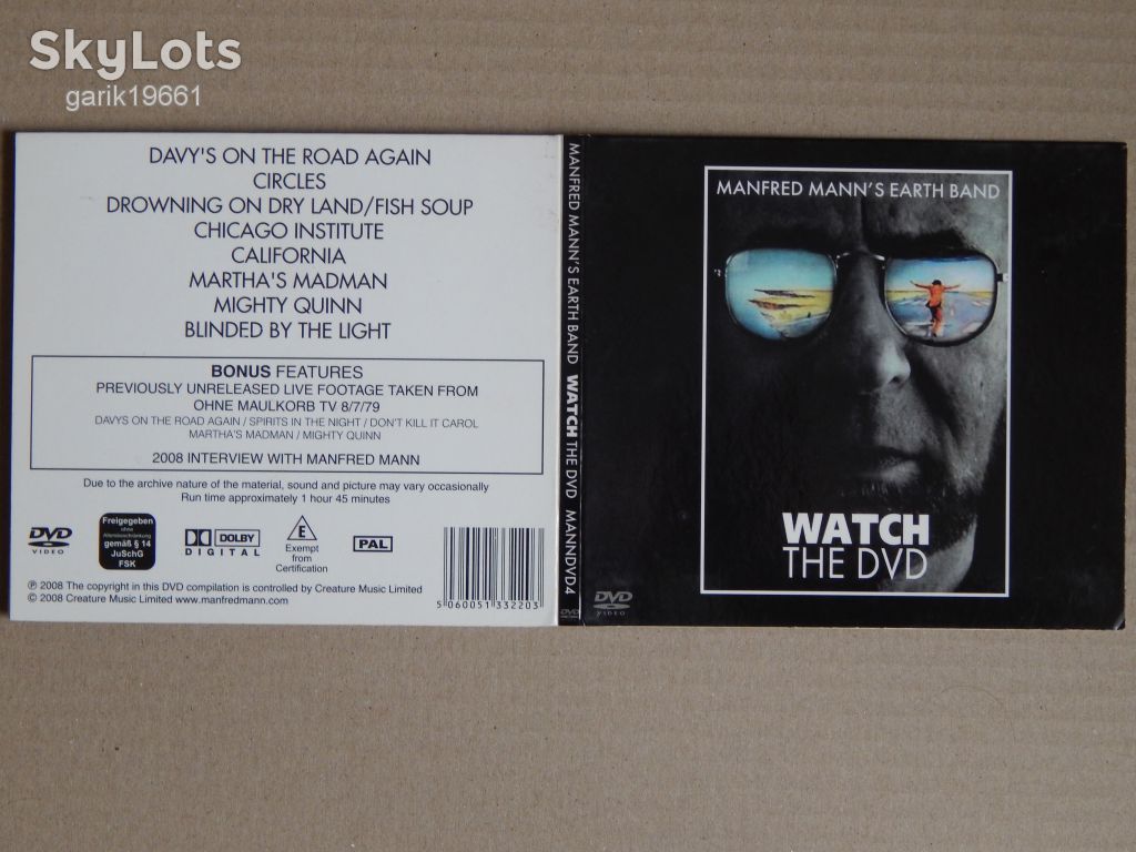 Manfred Mann's Earth Band ‎– Watch The DVD (DVD, Unofficial Release, Digipak) - фото фото фото 2
