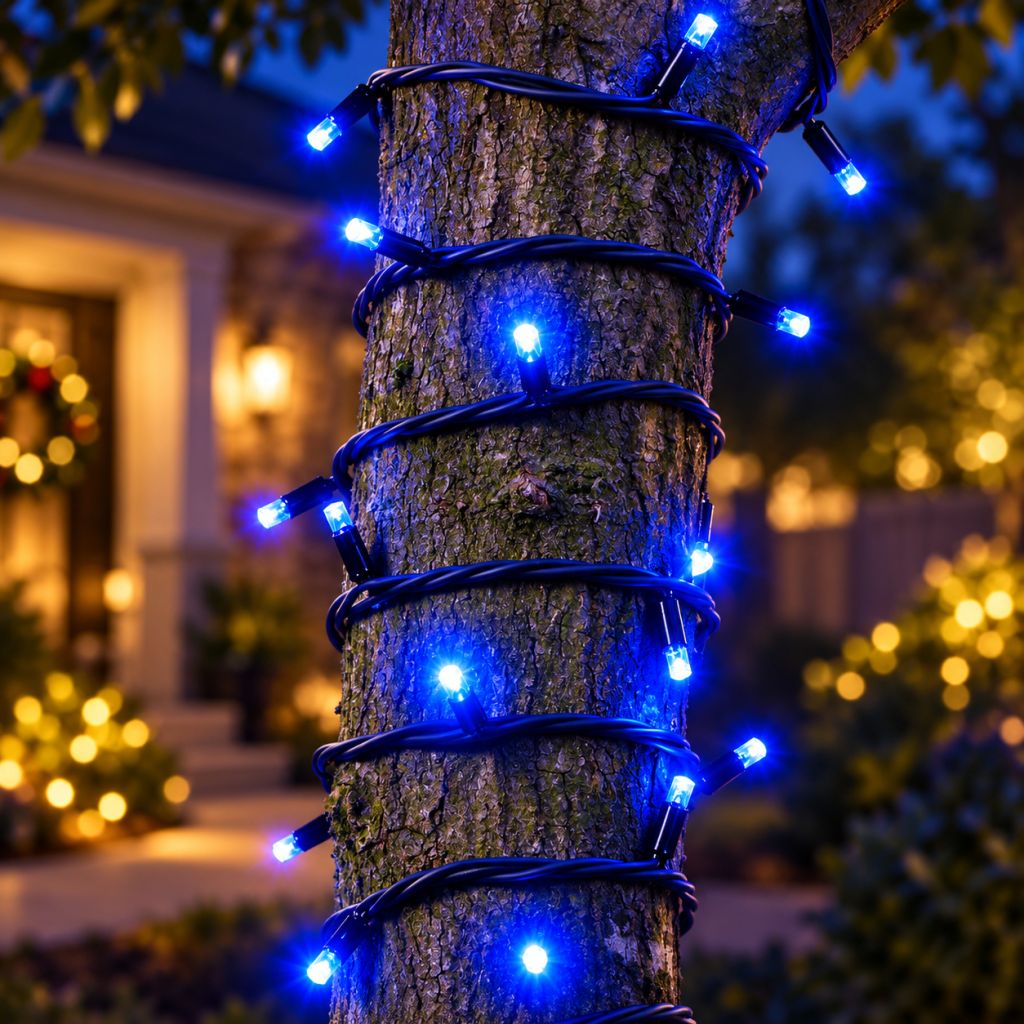 Зовнішня гірлянда-нитка String-Lights 100L 3.3B, 10 м 100 LED Синій - фото фото фото 2