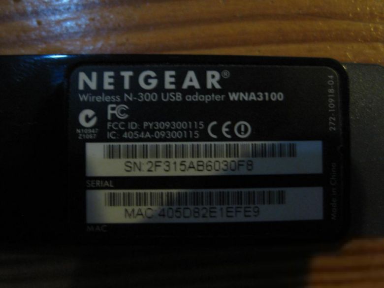 Wi-FI адаптер 802.11b/g/n 300 Мбит/с Netgear WNA3100 - фото фото фото 1