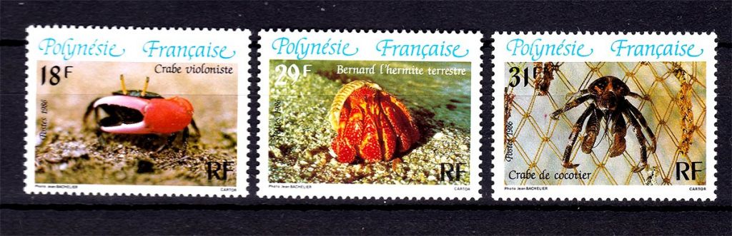 Фауна  Полинезия 1986 г MNH - - фото фото фото 0