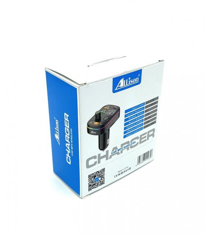 FM модулятор ALS-A010 Bluetooth + зарядка  (2USB/PD/20W/3.1A) Чорний - фото фото фото 1