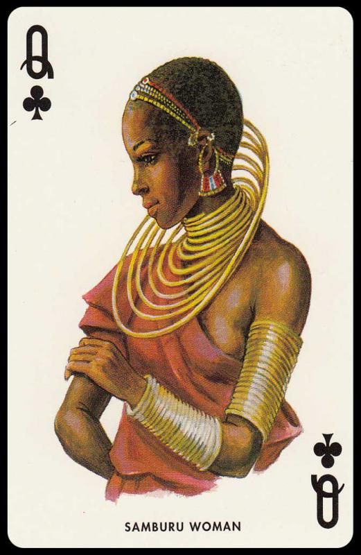 Игральные карты Tribu Africane, 1970 г. - фото фото фото 3
