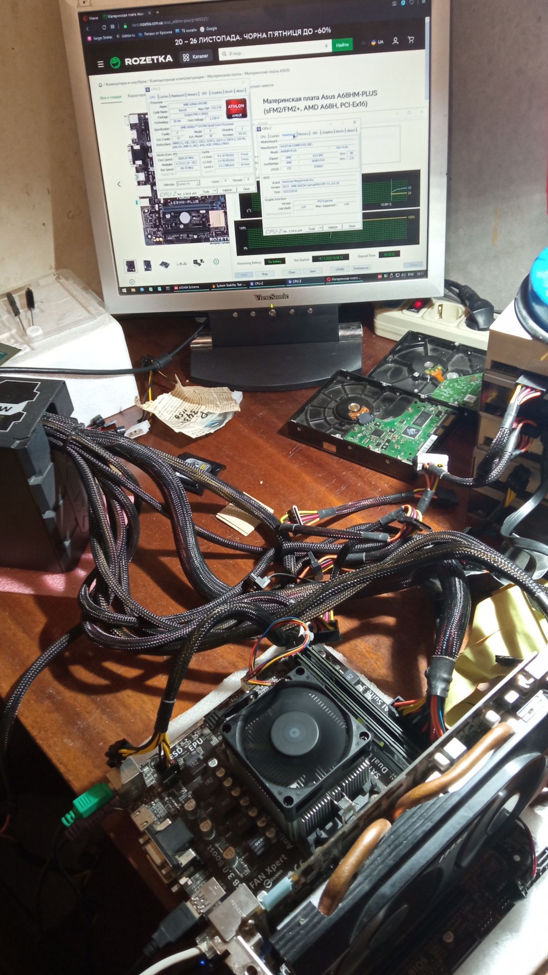 Материнская плата Asus A68HM-PLUS                                (sFM2/FM2+, AMD A68H, PCI-Ex16) - фото фото фото 2