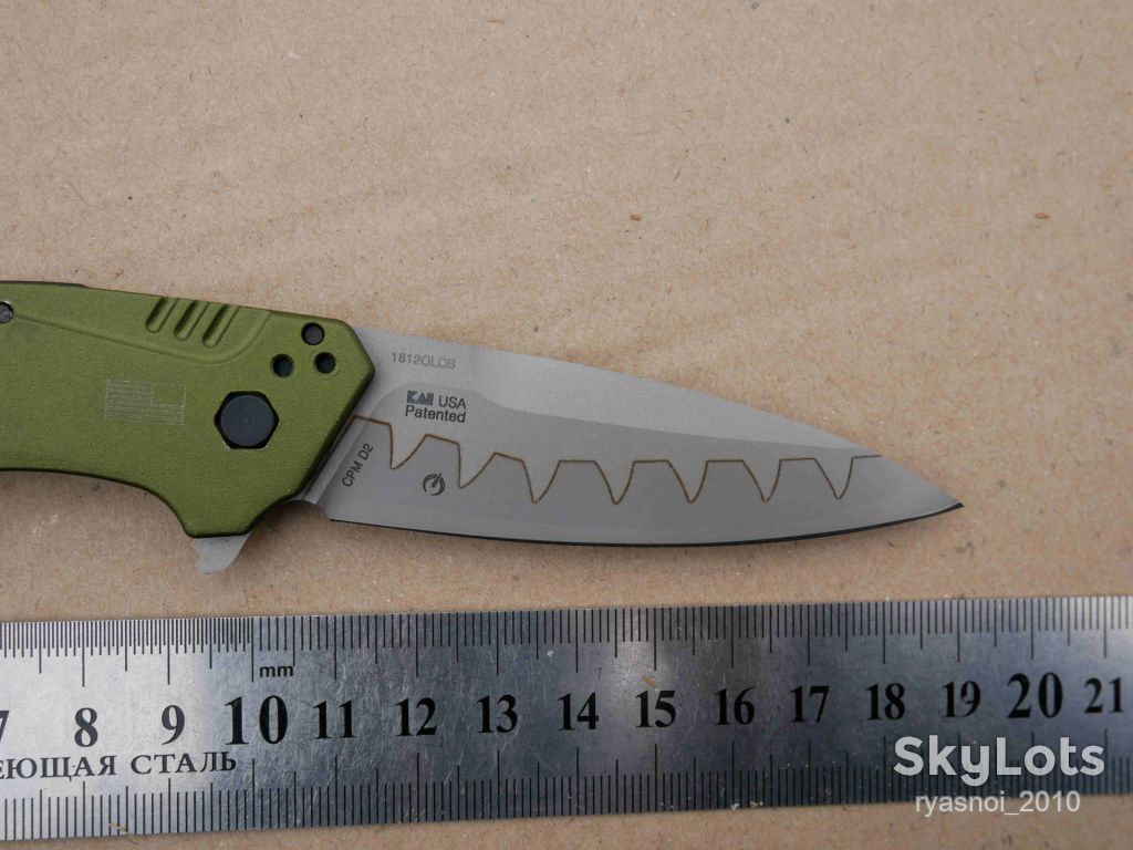 Kersh Dividend 1812OLCB, D2, Aluminum, Replica, Assisted SpeedSafe®, OEM, EDC, Liner Lock - фото фото фото 3