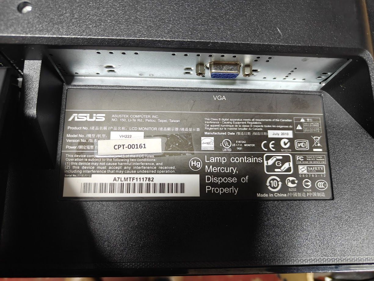 Широкоформатный монитор 22 дюйма Asus VH222D № 26130201 - фото фото фото 2