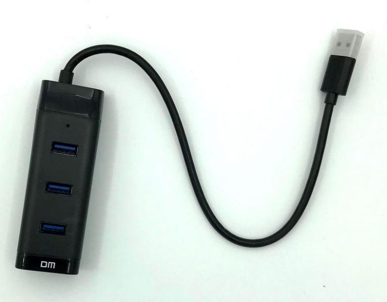 HUB USB3.0 DM CHB007 4 USB Plastic USB-A 120cm Black - фото фото фото 3