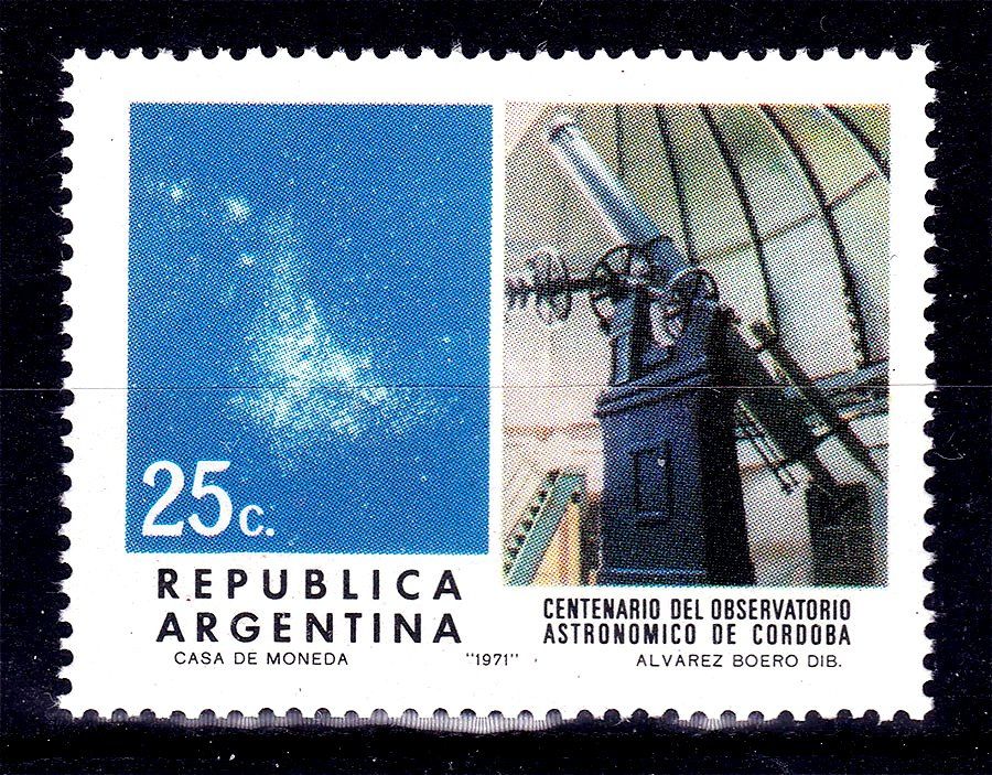Космос . Аргентина  1971 г  MNH - телескоп - - фото фото фото 0
