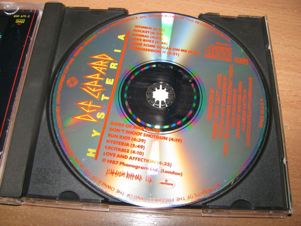 DEF LEPPARD - Hysteria     (1987 Mercury PDO USA) - фото фото фото 2