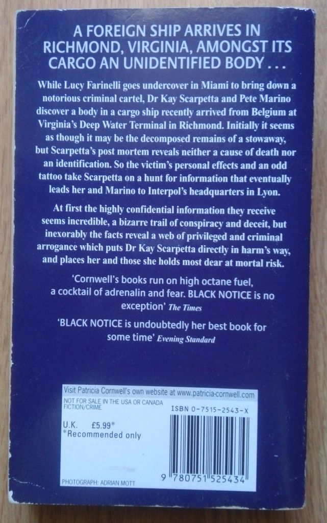 Black Notice Patricia Cornwell English на Английском книга - фото фото фото 3