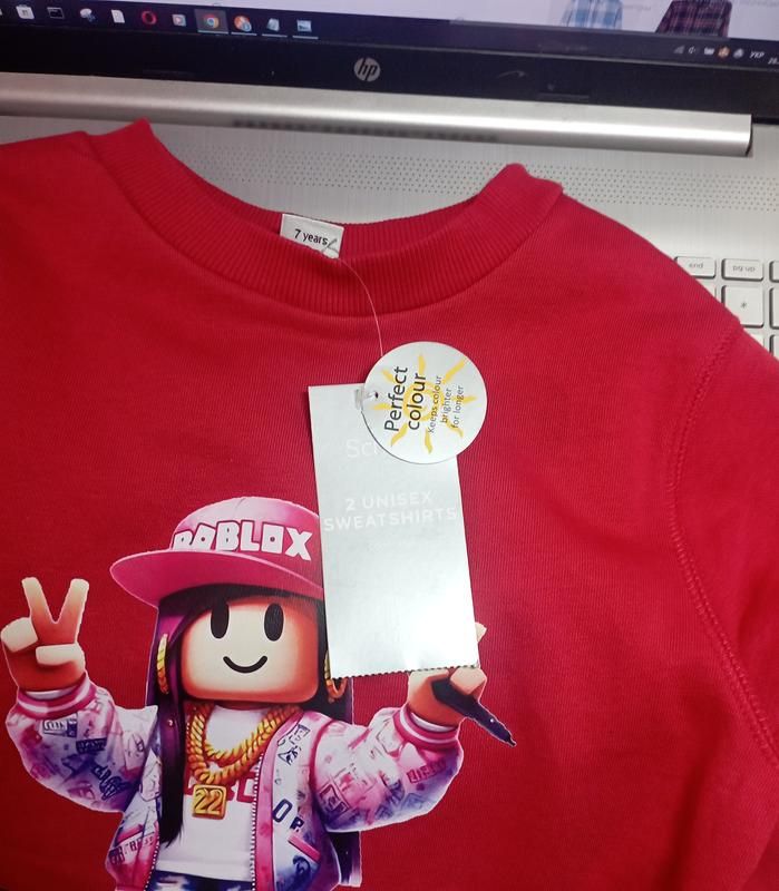 Червоний світшот толстовка Roblox TU на дівчину 7 років - фото фото фото 5