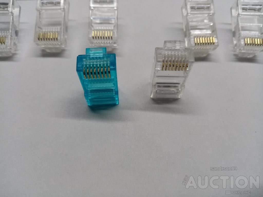 Коннектор Germania RJ-45 Cat.5e 8P8C PLUG3UP6/10 13 шт. - фото фото фото 5