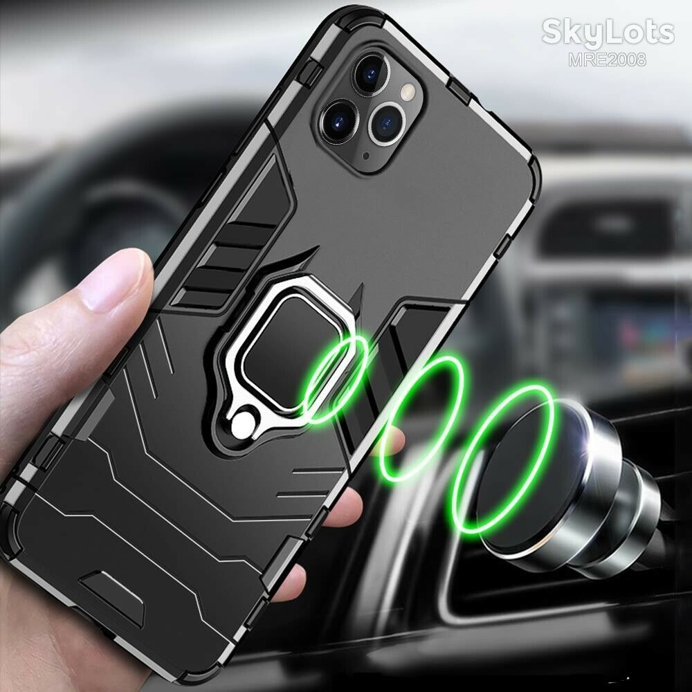 Чехол Armour Magnet Case с кольцом для Samsung Galaxy A41 A415 black - фото фото фото 1