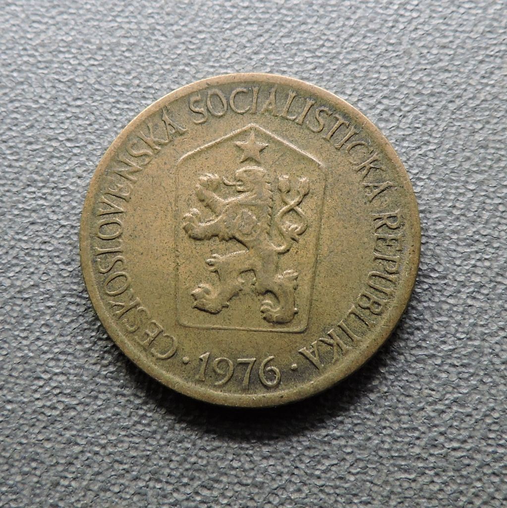 Чехословакия Чехословаччина 1 крона 1976 - фото фото фото 1