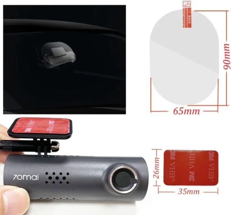 70mai Smart Dash Cam Pro Cкотч ,Статична наклейка на скло всі моделі - фото фото фото 4