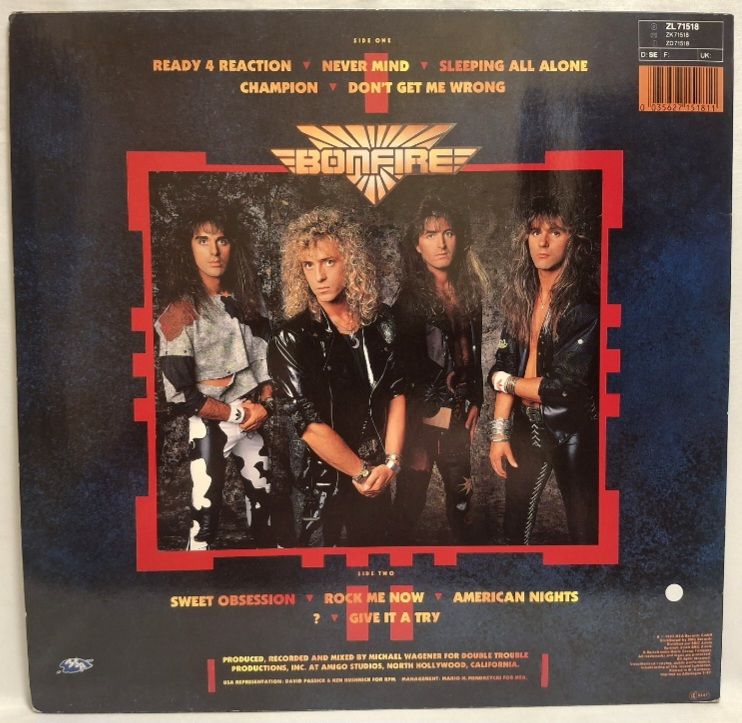Bonfire - Fire Works - 1987.  (LP). 12. Vinyl. Пластинка. EEC. - фото фото фото 1