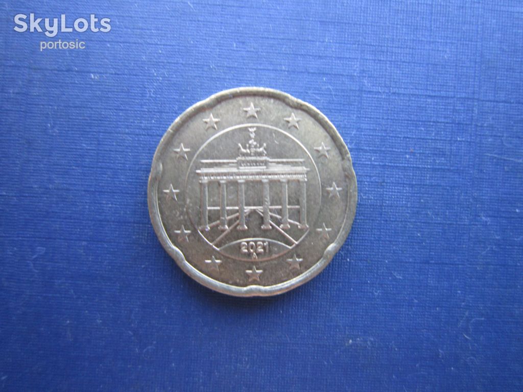 Монета 20 евроцентов Германия 2021 А - фото фото фото 0