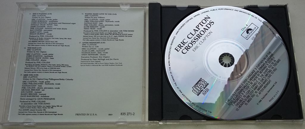 ERIC CLAPTON Crossroads - Disk 4   CD US - фото фото фото 1