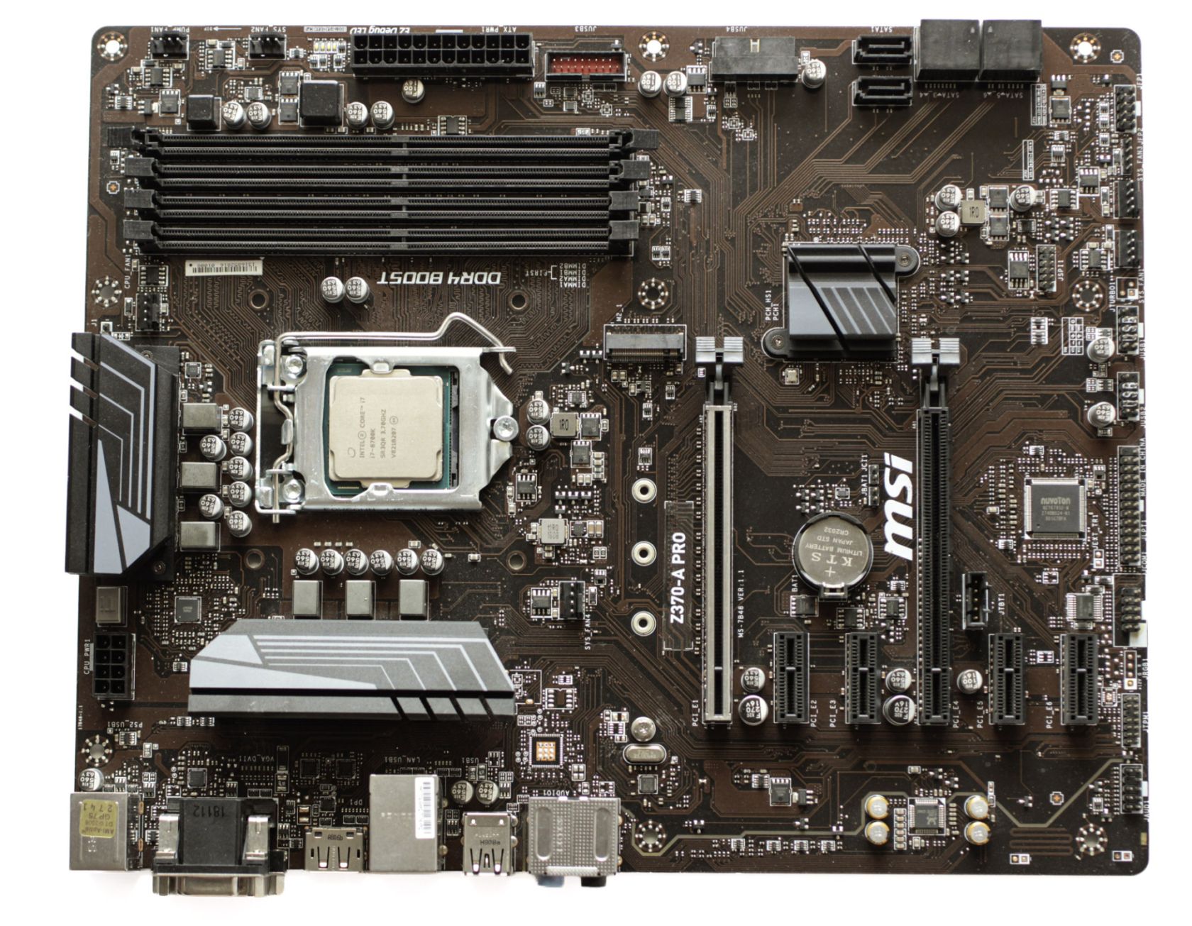 Socket 1151 v2 - MSI Z370-A PRO - i7-8700K - робоча - фото фото фото 0