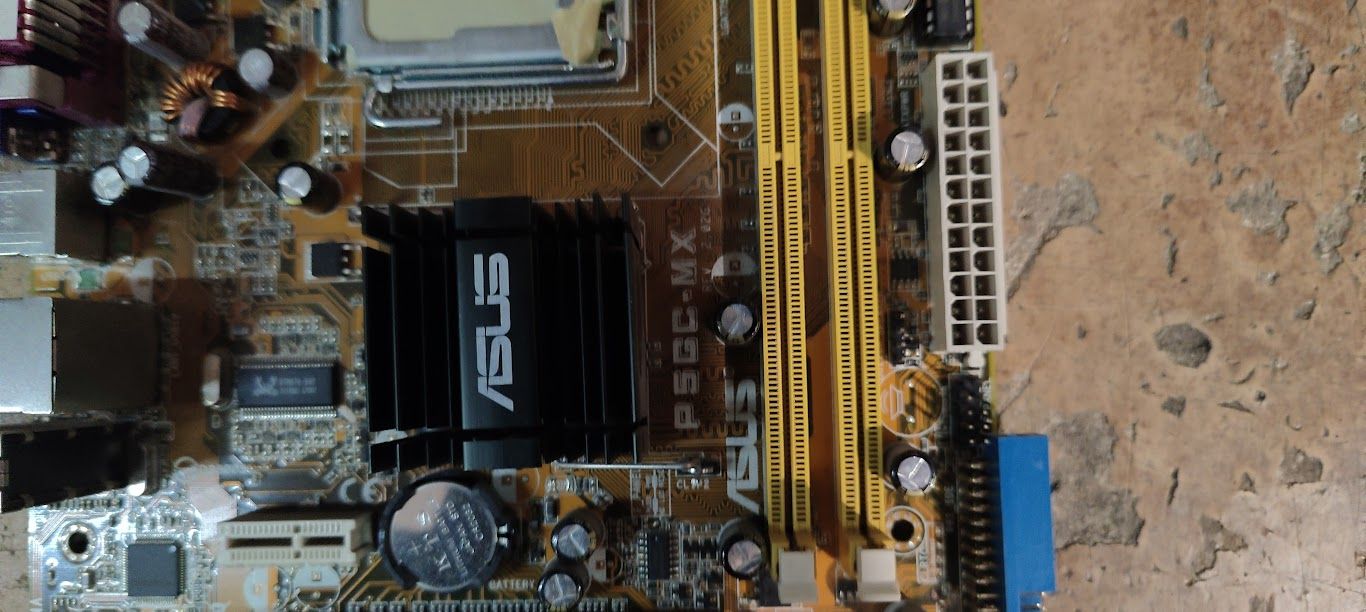 Мат. плата Asus P5GC-MX LGA775 i945GC PCI-E+SVGA+LAN SATA MicroATX 2DDR2 № 230105 - фото фото фото 1