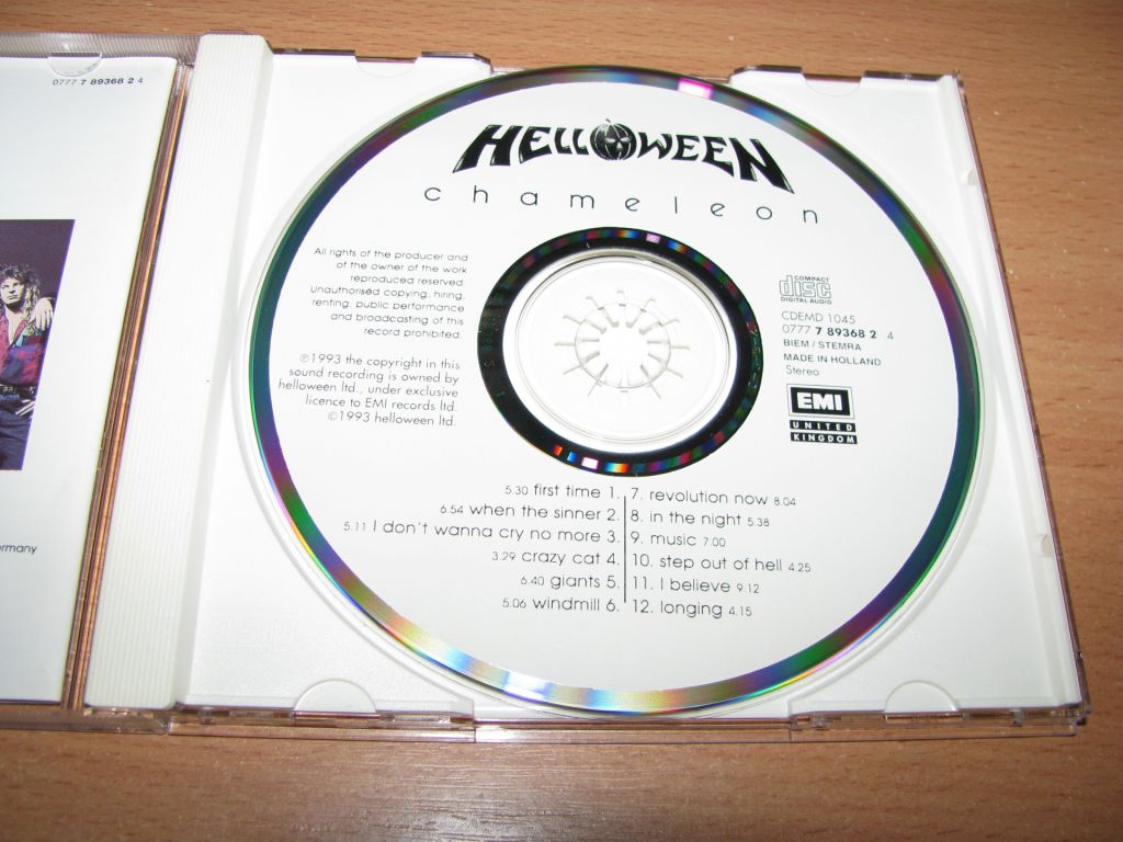 HELLOWEEN - Chameleon  (1993 EMI Holland) - фото фото фото 2
