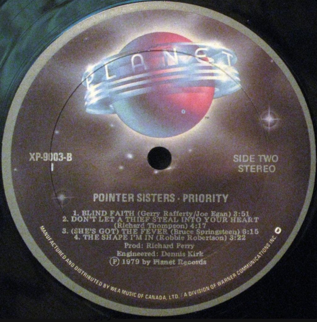 Pointer Sisters - Priority - 1979.   (LP). 12. Vinyl. Пластинка. Canada - фото фото фото 3