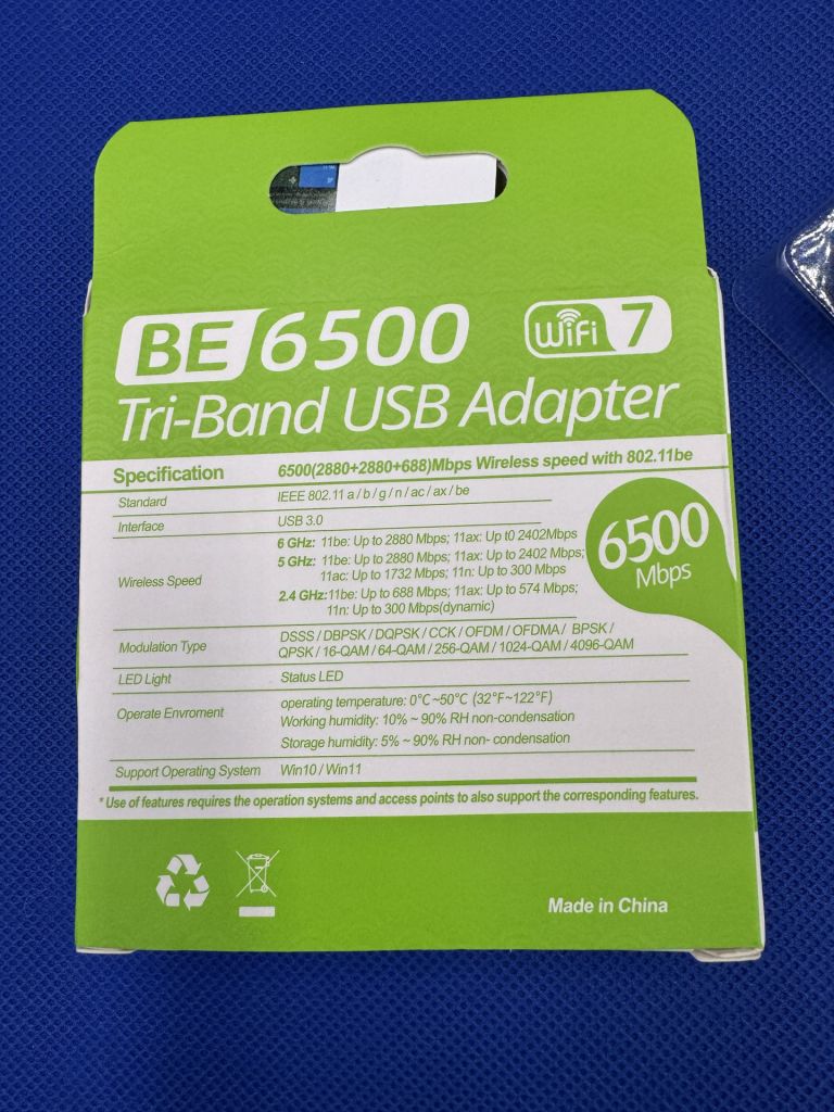 USB Сетевой адаптер на чипе Realtek RTL8912AU Wi-Fi 7 - фото фото фото 3