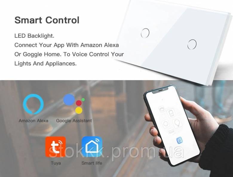 BSEED сенсорный выключатель Smart Life Tuya Alexa Assistance - фото фото фото 6