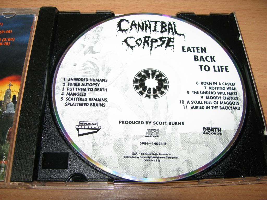 CANNIBAL CORPSE - Eaten Back To Life     (1990 Metal Blade USA) - фото фото фото 2