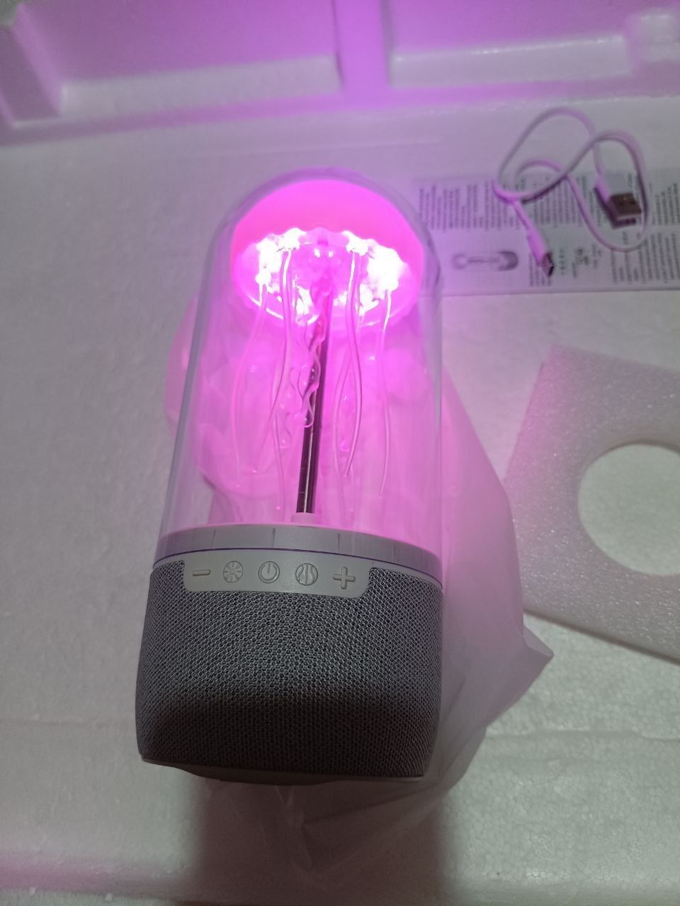Нічник-колонка Медуза Bluetooth RGB / Портативна акустика 2в1. Амазон - фото фото фото 0