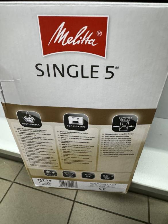Кавоварка Melitta Single 5 M 720 BK 1-2. Нова ! - фото фото фото 4
