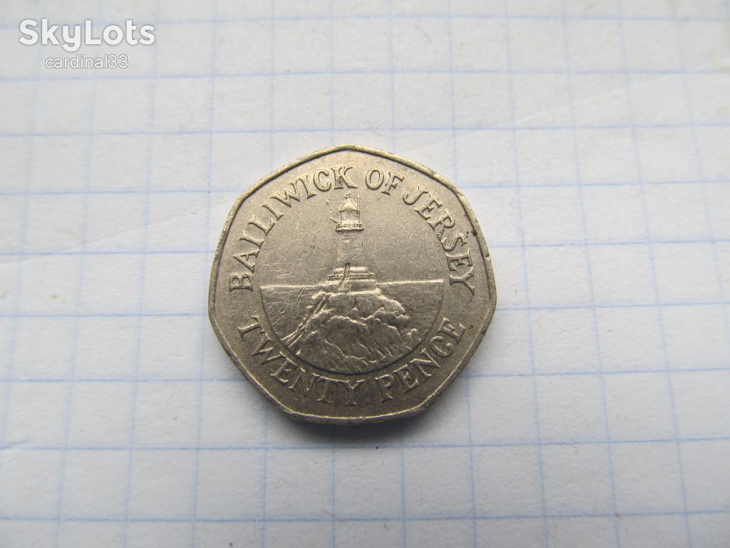 20 пенсов 2002 г. Королева Британии Елизавета. - фото фото фото 1