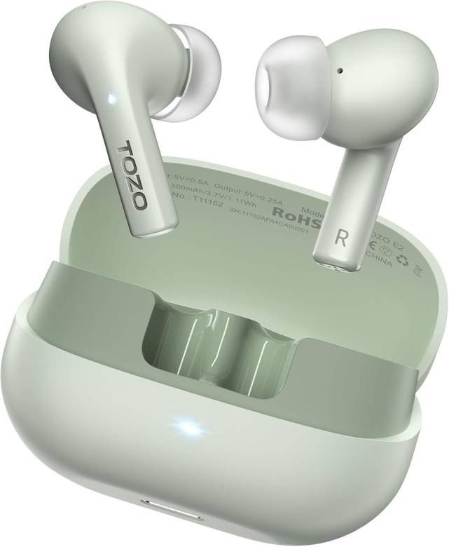 Беспроводные наушники TOZO E2 с 2 микрофонами Bluetooth 5.3 - фото фото фото 0