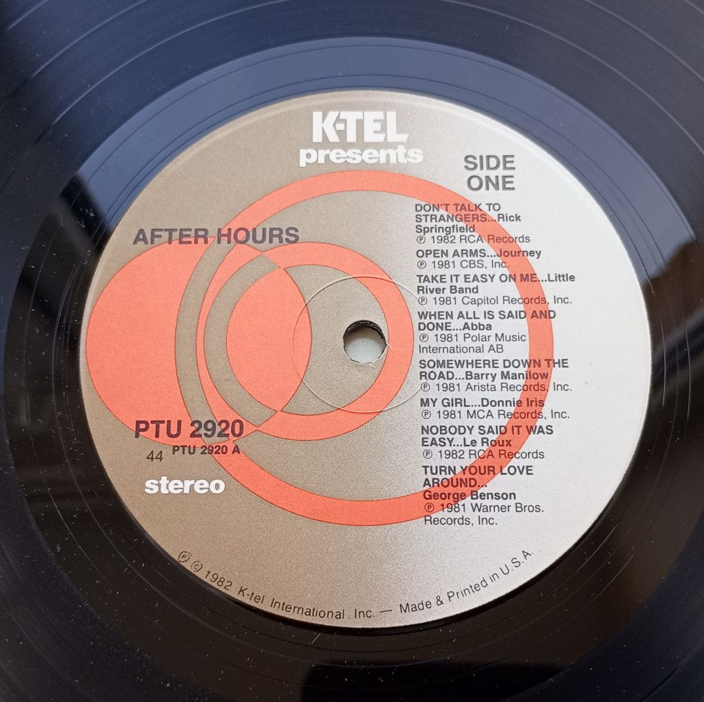 VARIOUS  After Hours  (The Chart Soaring Hits Of Today)  LP EX-/EX - фото фото фото 2
