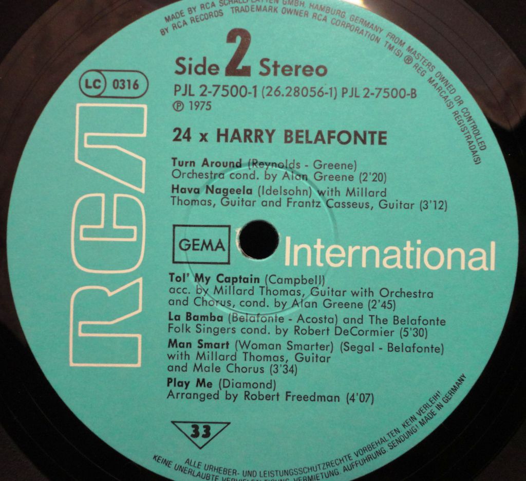 Harry Belafonte - 24x Harry Belafonte   (2 lp) - фото фото фото 2