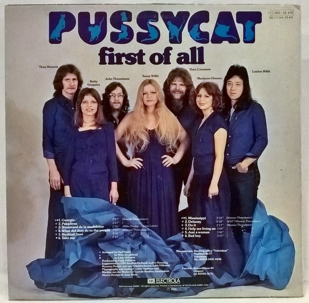 Pussycat ‎- First Of All - 1976.  (LP). 12. Vinyl. Пластинка. Germany. - фото фото фото 1