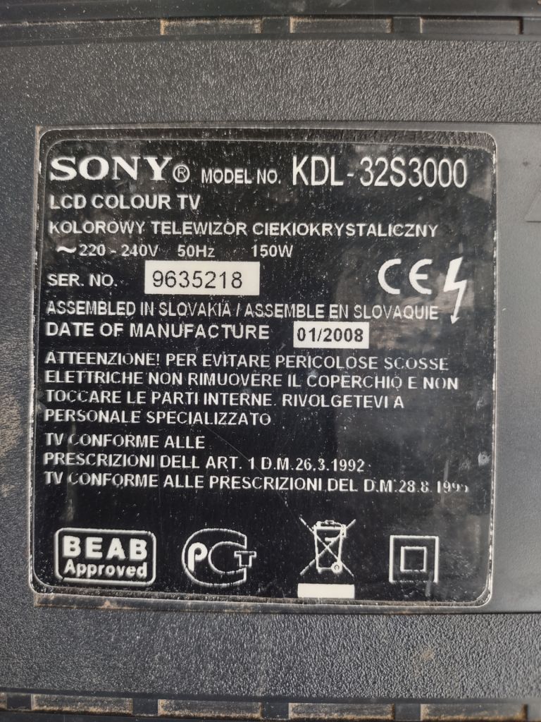Розбор битого тв SONY KDL-32S3000 - фото фото фото 6