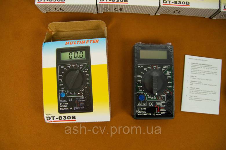 Мультиметр тестер DT-830B Black (з Німеччини) - фото фото фото 2