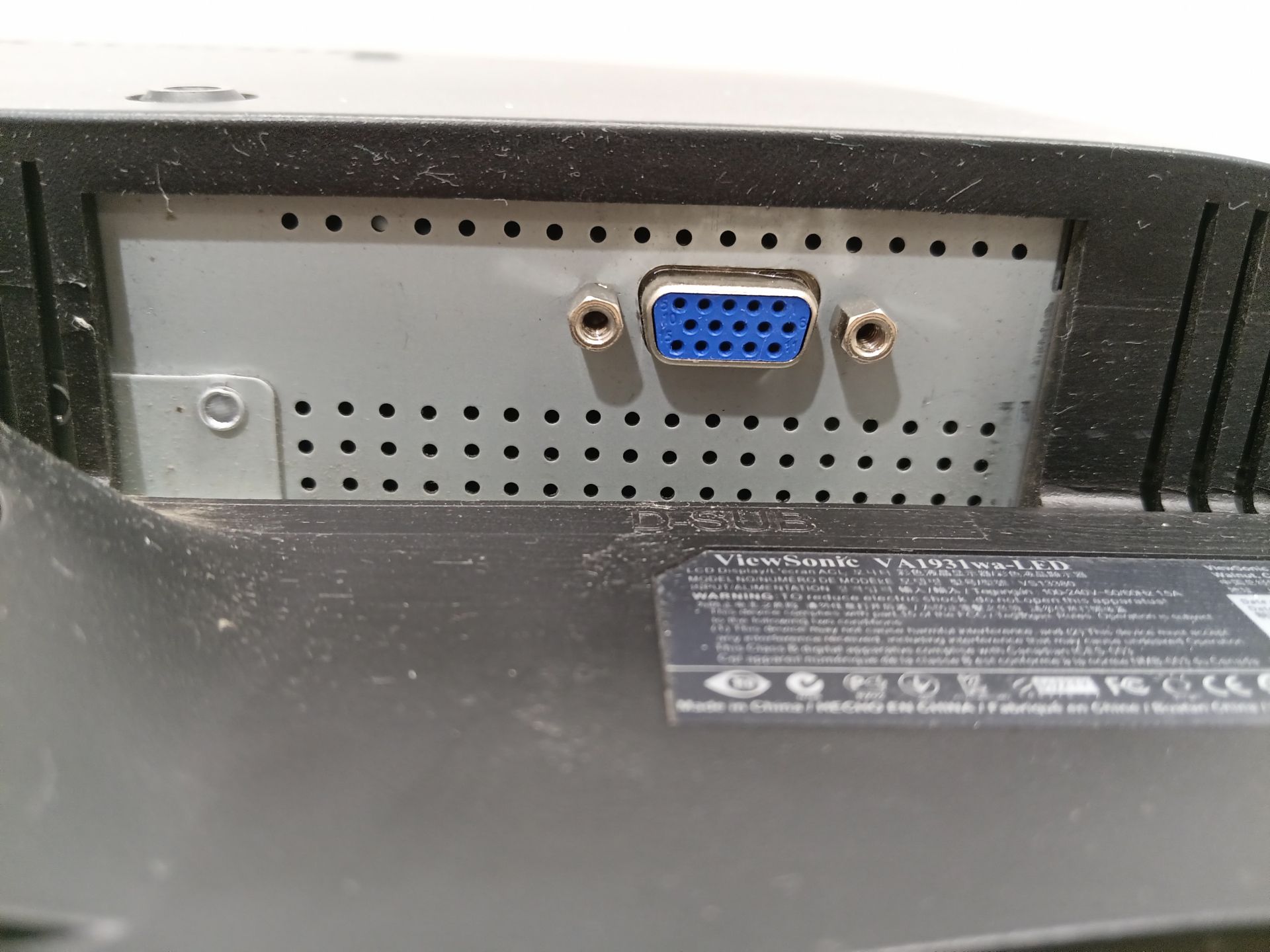 Б/У Монітор 19" ViewSonic VA1931WA-LED  (БЕЗ НОГИ)   код 12И - фото фото фото 5