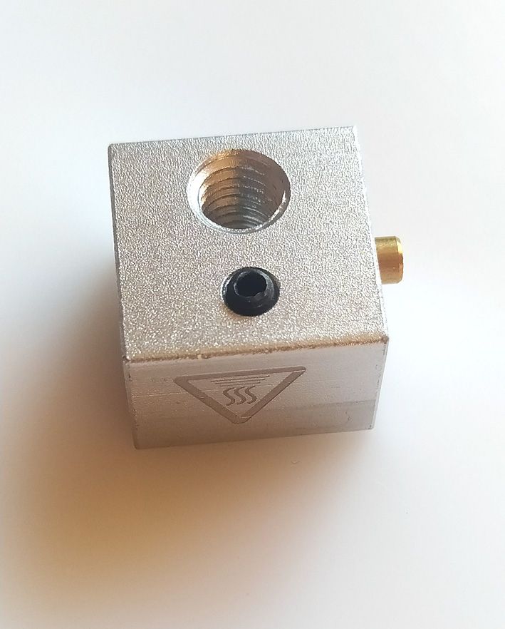 Кубик хотенда HotEnd E3Dv5 і silicon силіконовий носок - фото фото фото 3