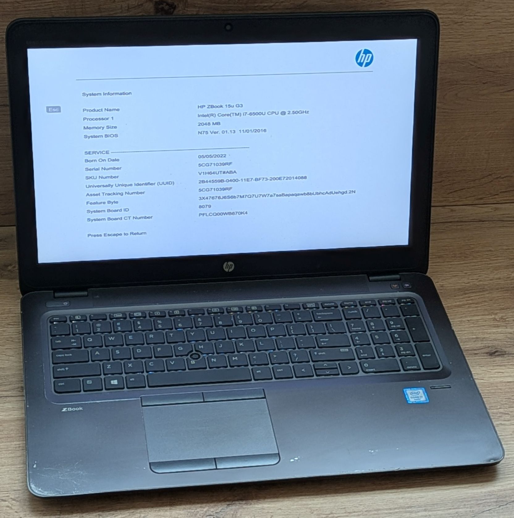 Ноутбук HP ZBook 15u G3 i7-6500U - фото фото фото 0