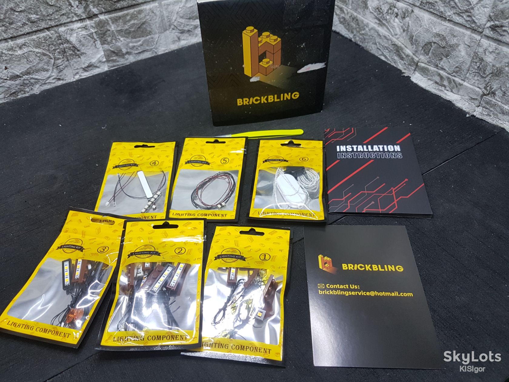Набір світлодіодного підсвічування   (Lighting Kit) BrickBling, призначений для моделей LEGO *79921 - фото фото фото 1