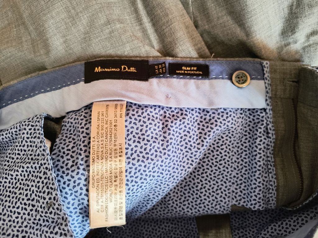 Штани Massimo Dutti Slim Fit - фото фото фото 4