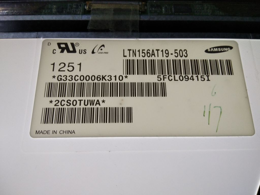 Матриця LTN156AT19-503 з ушками Toshiba Tecra R850 R950 - фото фото фото 4